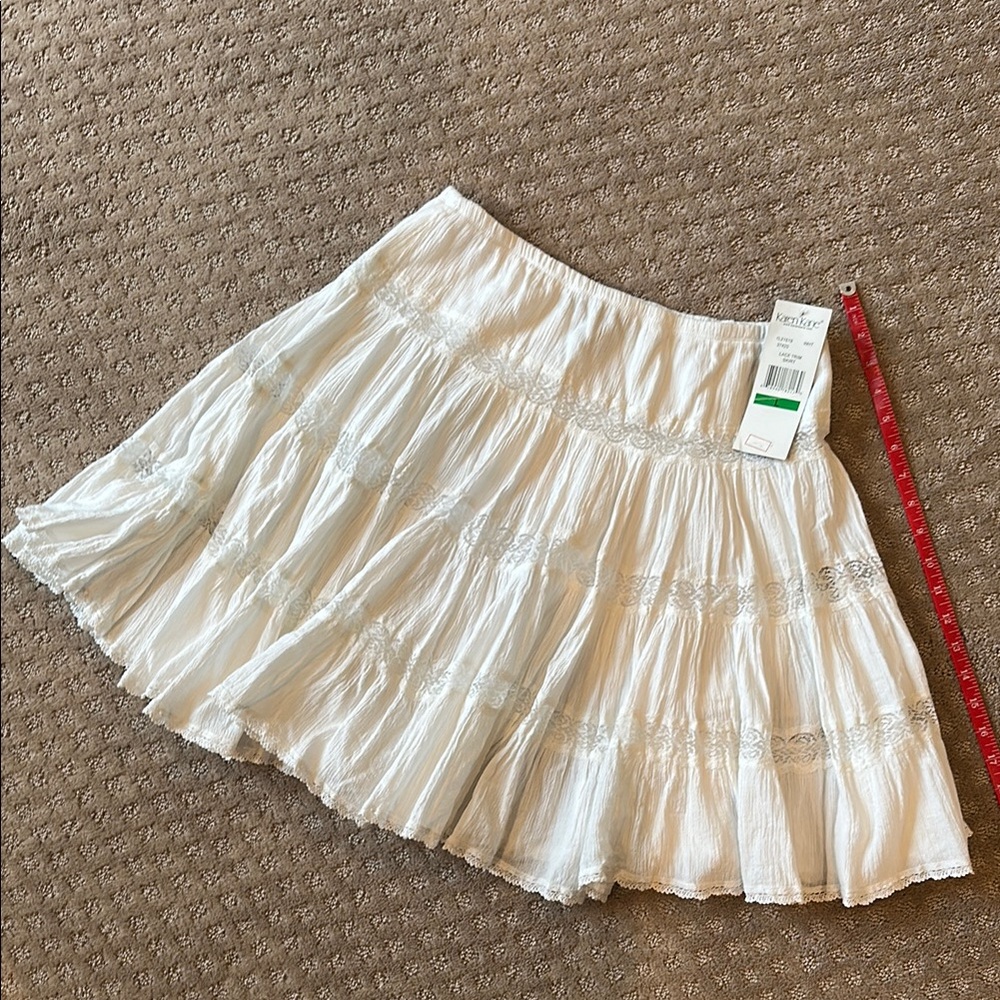 White Gauze Skirt NWT